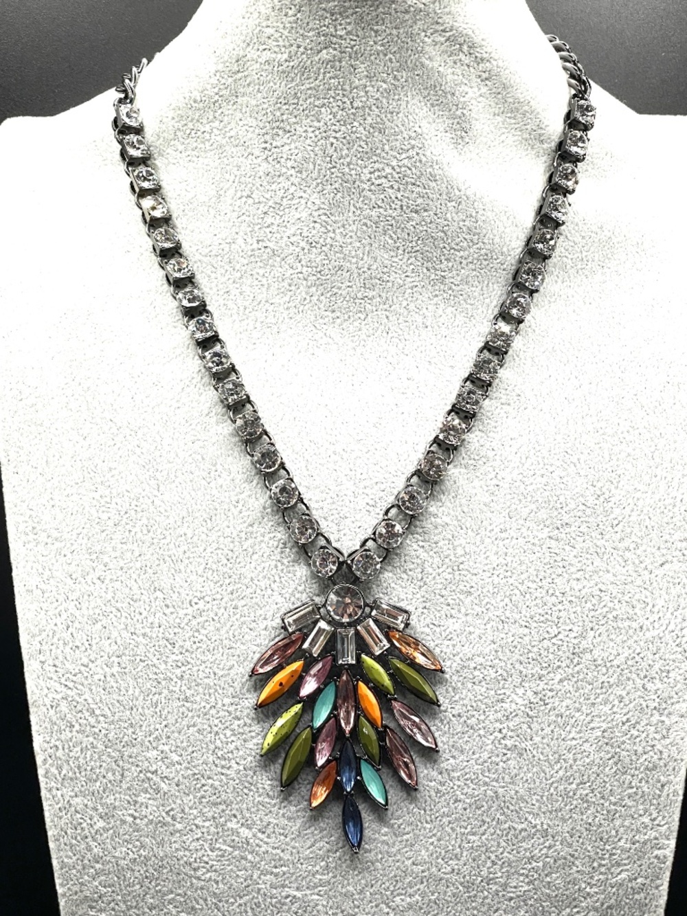 LOGO by Lori Goldstein Colorful Statement Necklace
